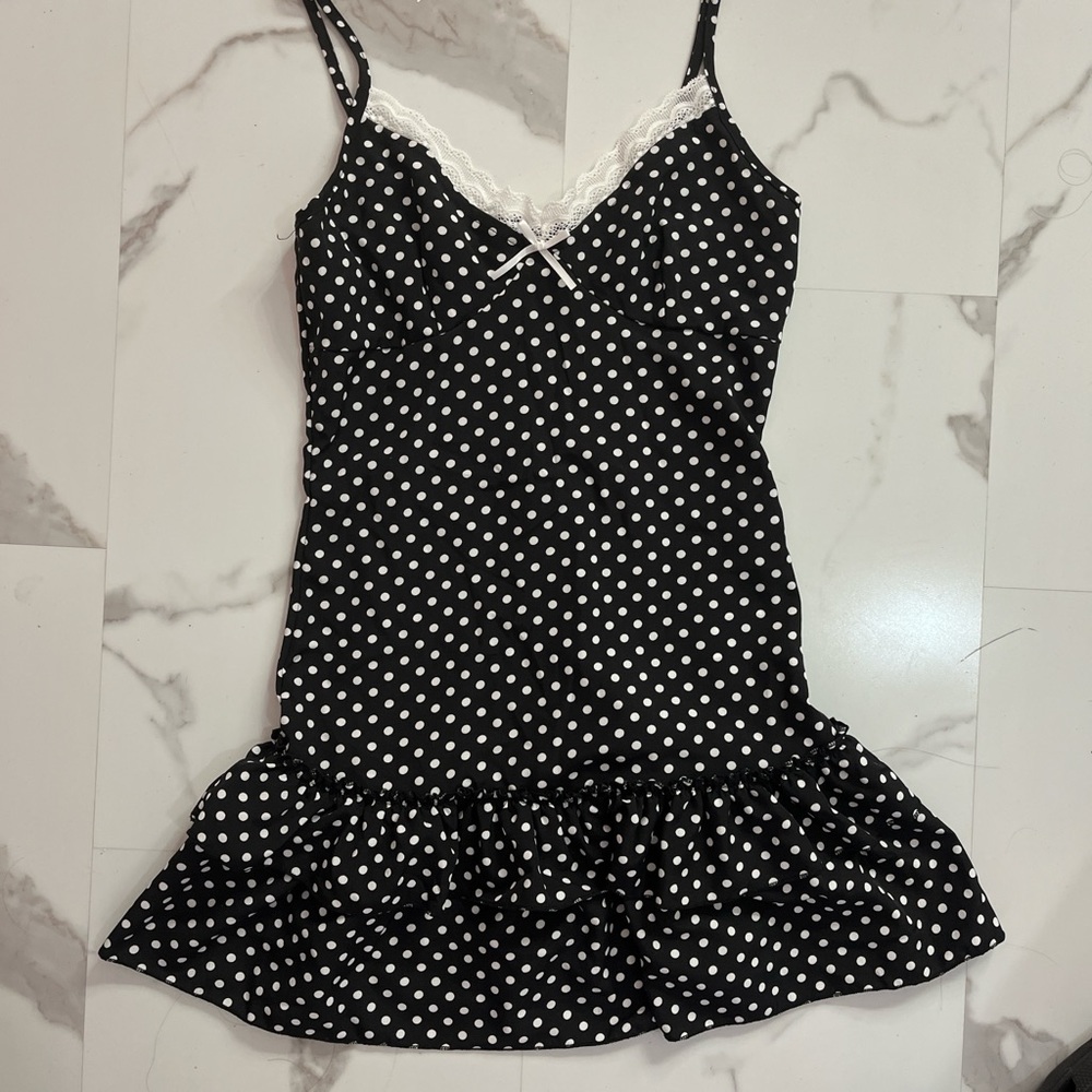 Black and White Polka Dot Dress